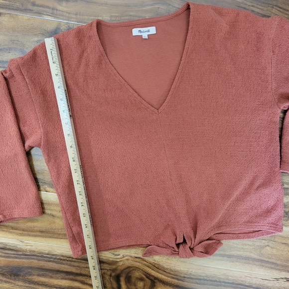Madewell Texture and thread collection Tie-Front Top - Picture 6 of 9